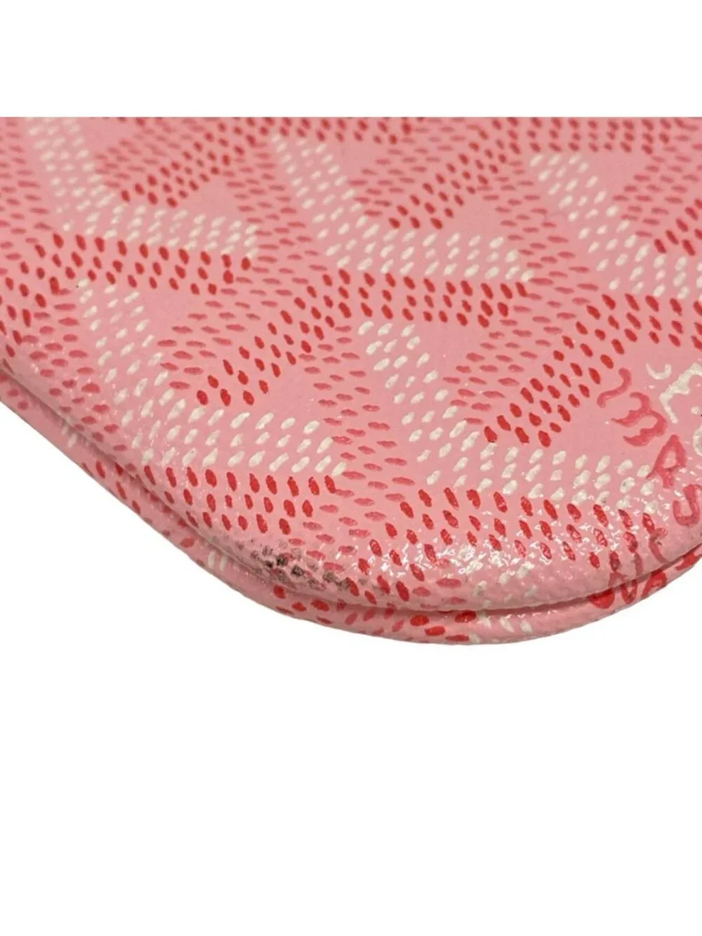 Goyard Tote Bag Poitiers Pink Markage Leather